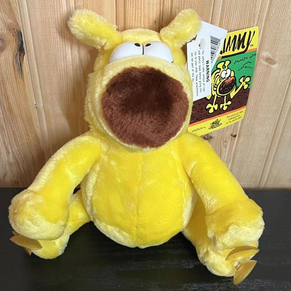 VTG Mother Goose & Grimm PLUSH toy grimmy dog 1993 suction cups window cling NWT - Picture 1 of 12